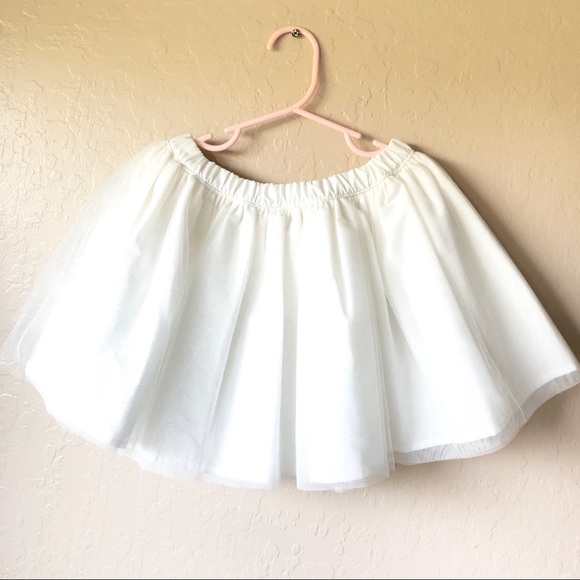 NWT-Carter’s White Sparkle Tutu Skirt 4-5T - Picture 6 of 7